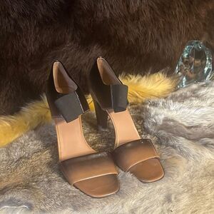 Prada Black and Brown Heels 40 (CCC)